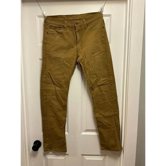 Levi's Other - Levi's 513 Slim Straight Khaki Tan Jeans Casual Everyday Denim W33 L32